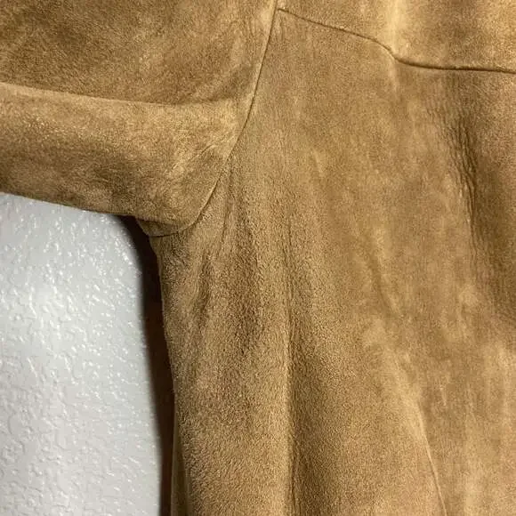 Vintage Suede Boho Brown Peacoat - Picture 2 of 9